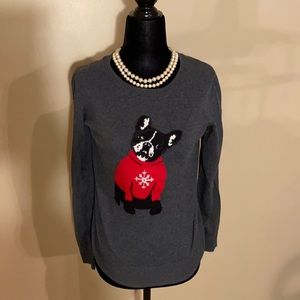 BIRTHDAY SALE! Dressed Up Pup Sweater Small